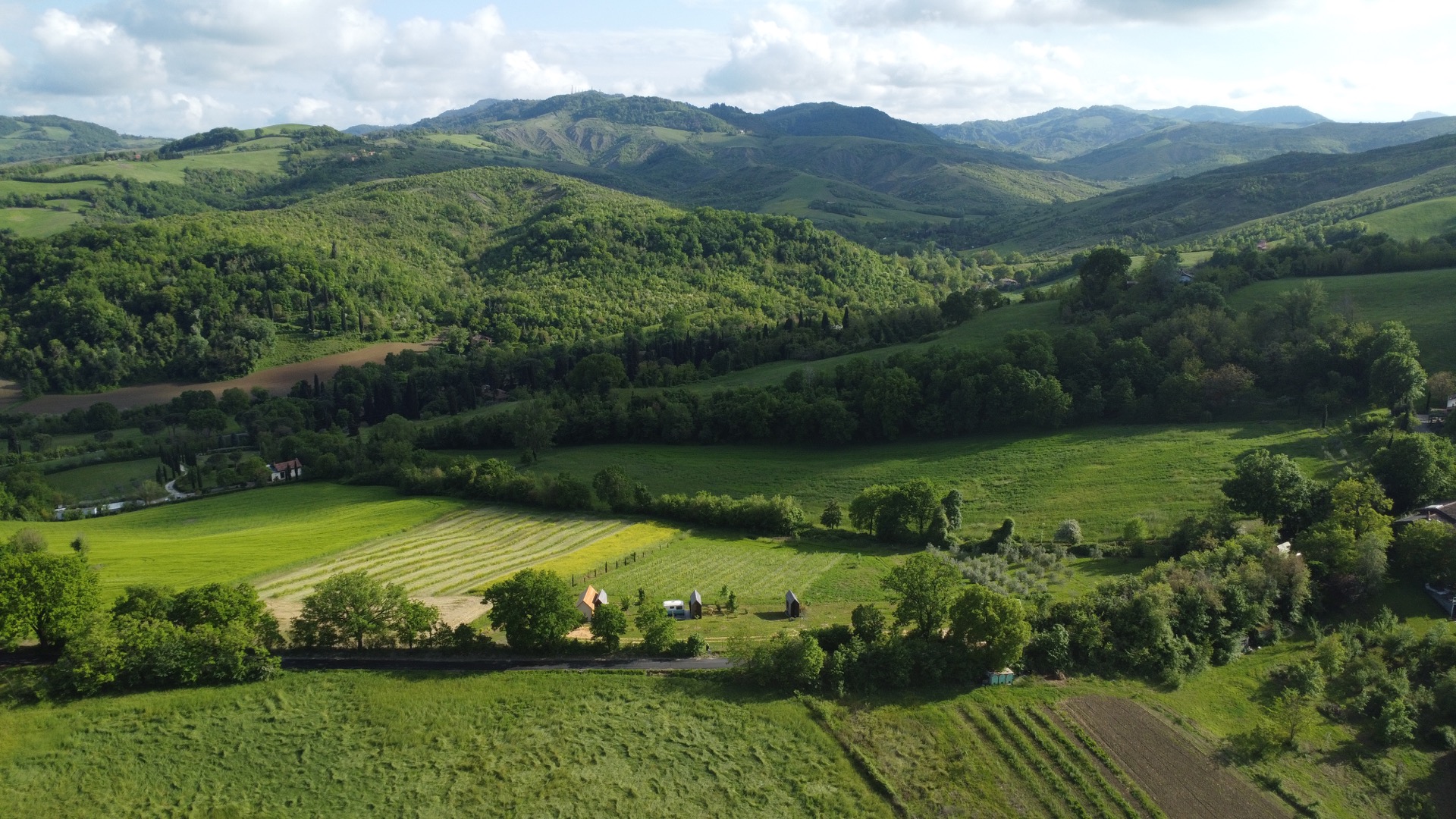 Farm aerial view